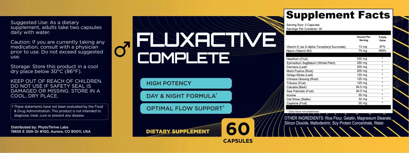 Fluxactive Complete ingredients
